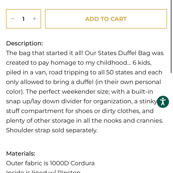 Walker Goods States Duffel - Picture 3 of 3